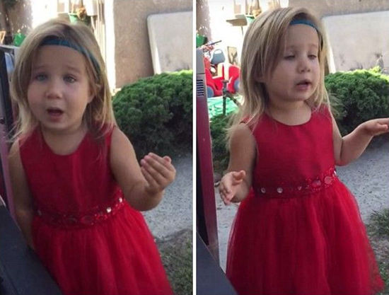 4岁萝莉一本正经教导父亲婚礼礼仪 萌死啦!_见识多