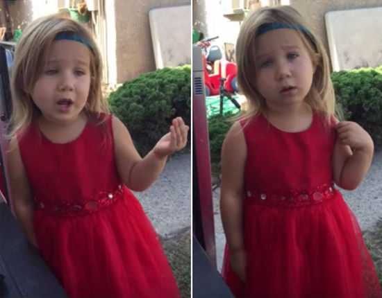 4岁萝莉一本正经教导父亲婚礼礼仪 萌死啦!_见识多